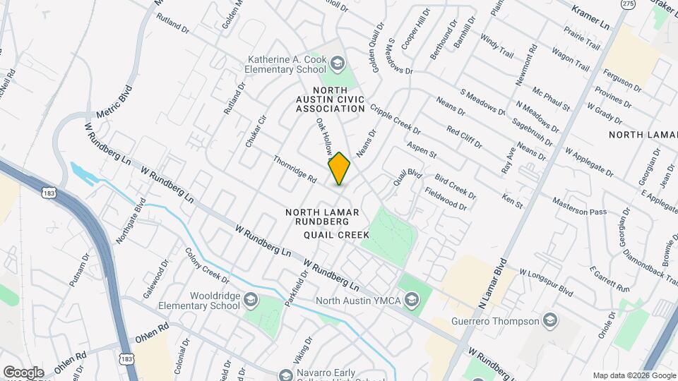 1300 Thornridge Rd, Unit Unit A Map and Location Details