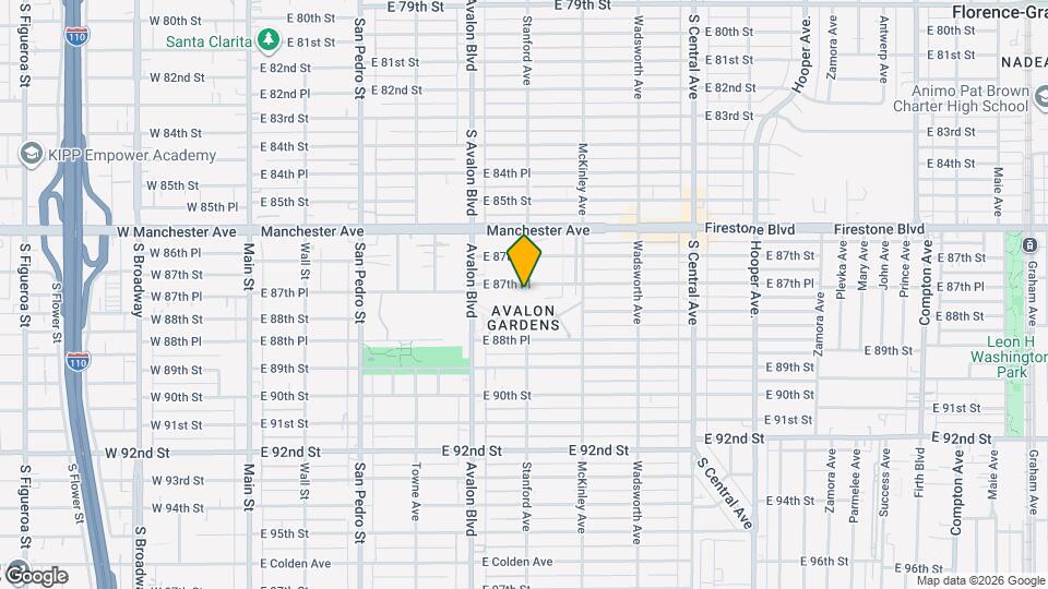 656 E 87th Pl Map and Location Details