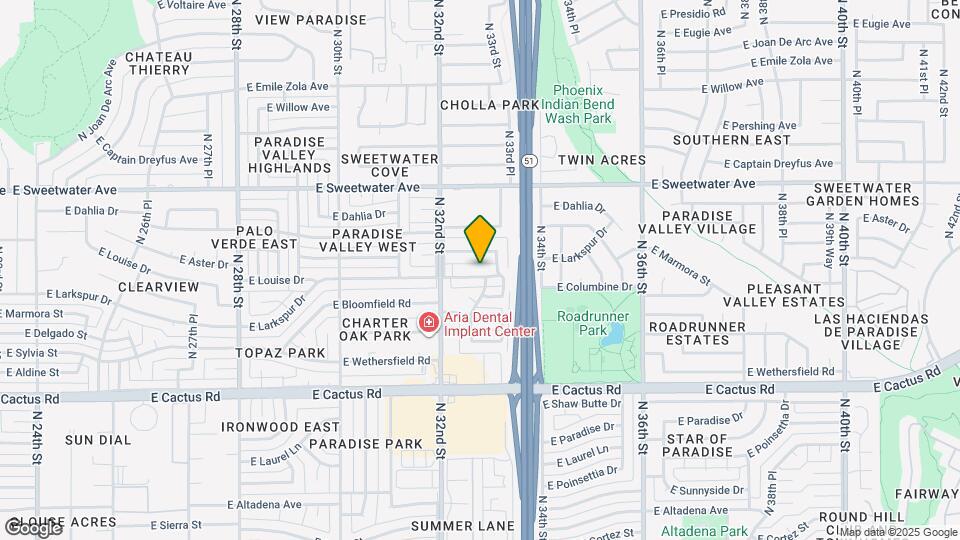 3234 E Larkspur Dr Map and Location Details