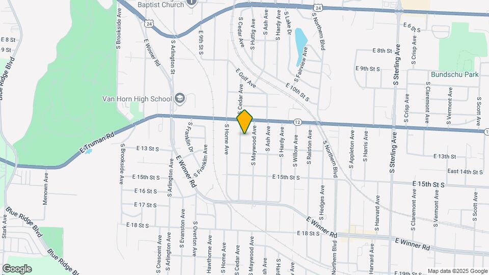 1225 S Cedar Ave Map and Location Details