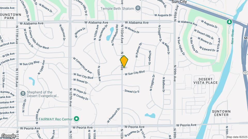 11417 N 103rd Ave Map and Location Details
