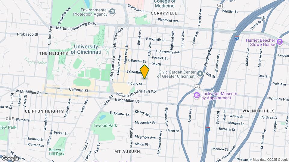 2605 Eden Ave Map and Location Details