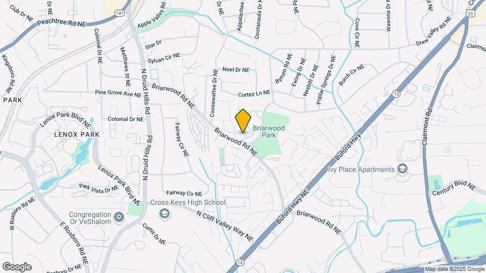 1468 Briarwood Rd NE, Unit 908 Map and Location Details