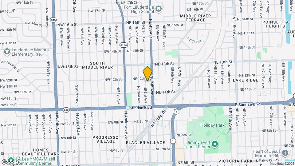 1130 NE 3rd Ave Map and Location Details