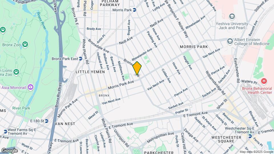 1825 Bronxdale Ave Mapa y Detalles de la Ubicación