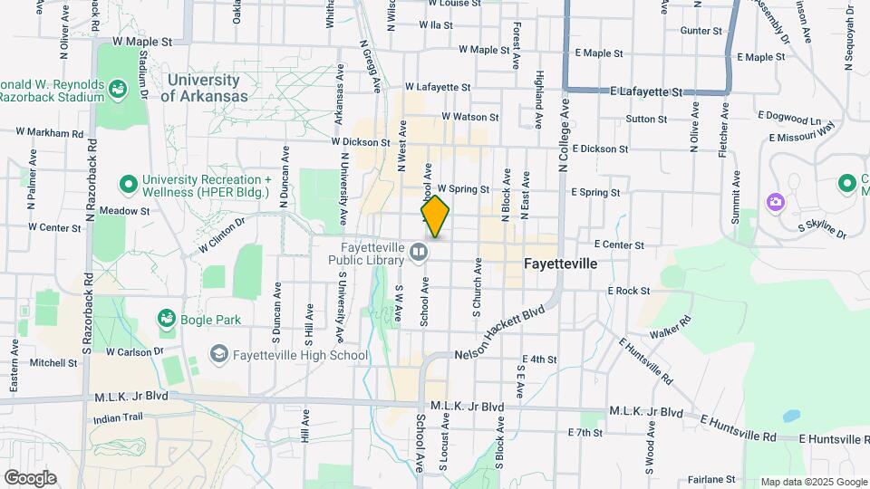 315 W Center St Map and Location Details
