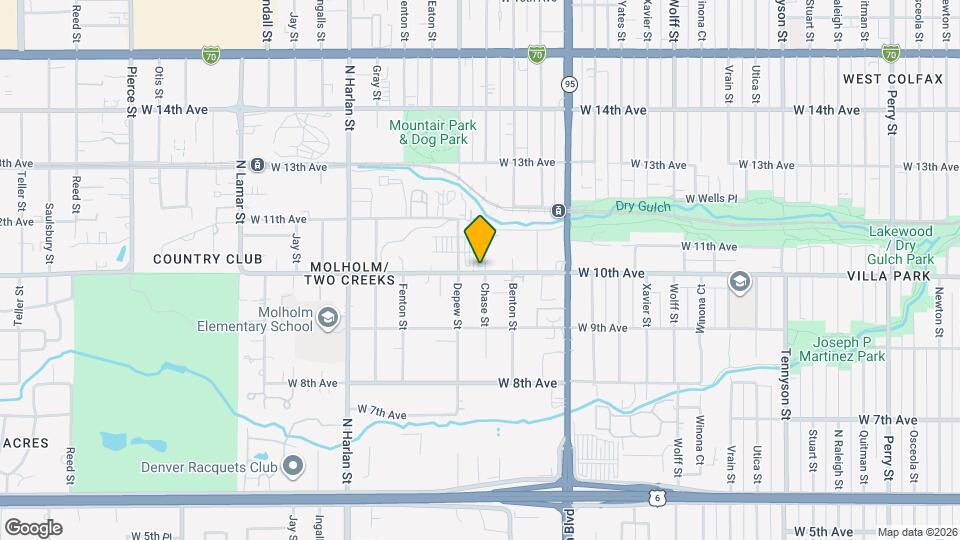 5523 W 10th Ave Map and Location Details