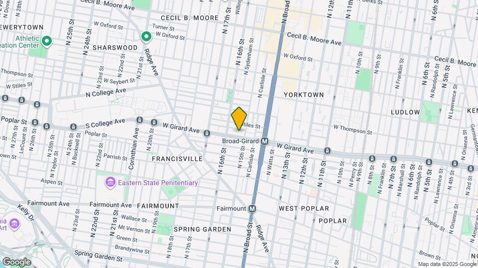 1517 W Girard Ave Mapa y Detalles de la Ubicación