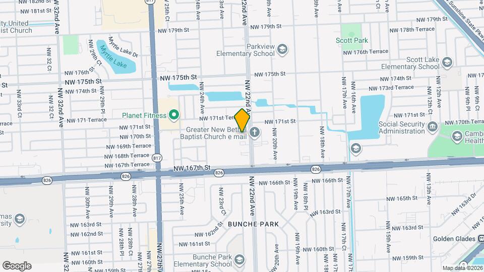2225 NW 170th St Map and Location Details