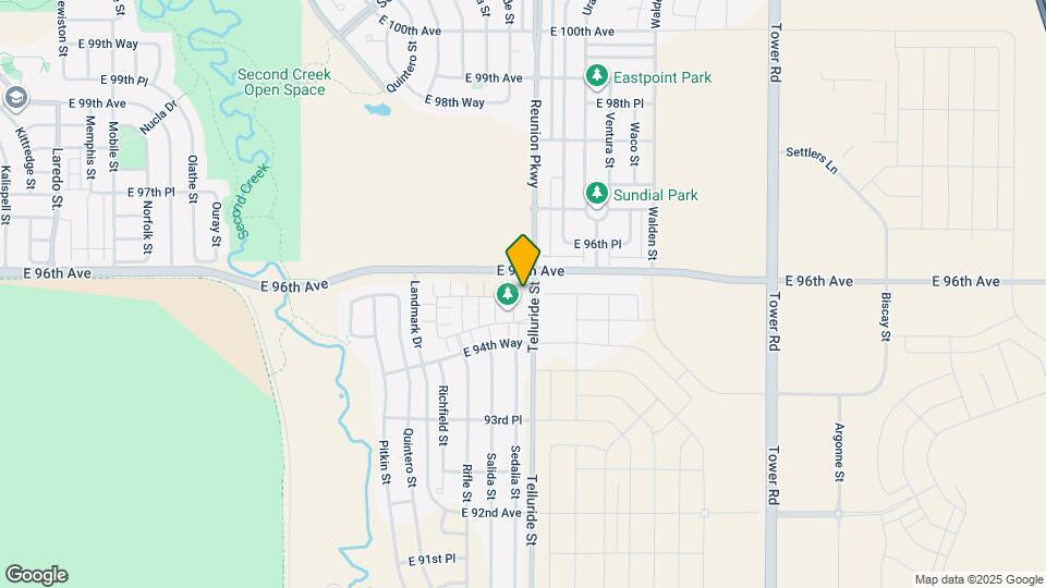 17661 E 95th Pl Map and Location Details