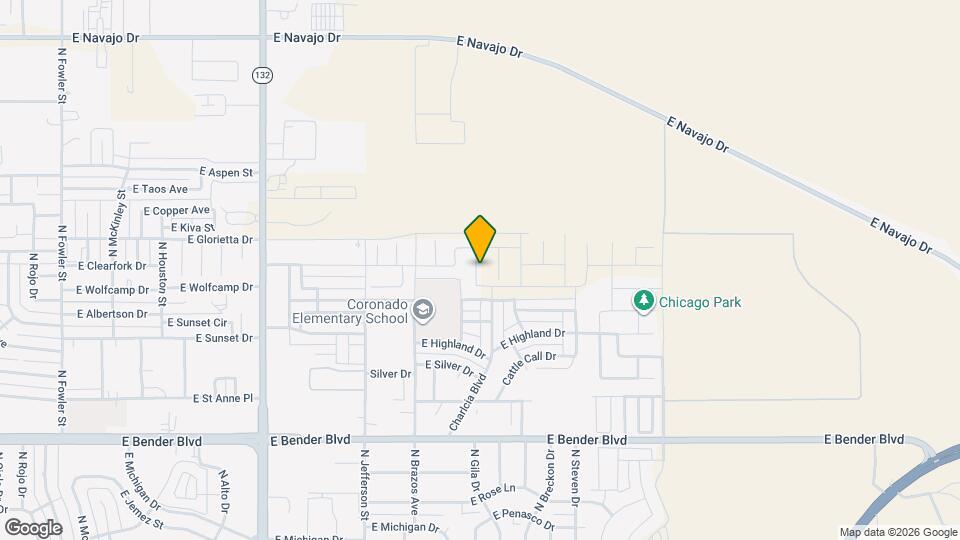2820 N Platino Dr Mapa y Detalles de la Ubicación