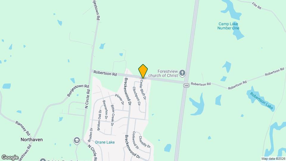 5410 Cedar Bluff Dr Map and Location Details