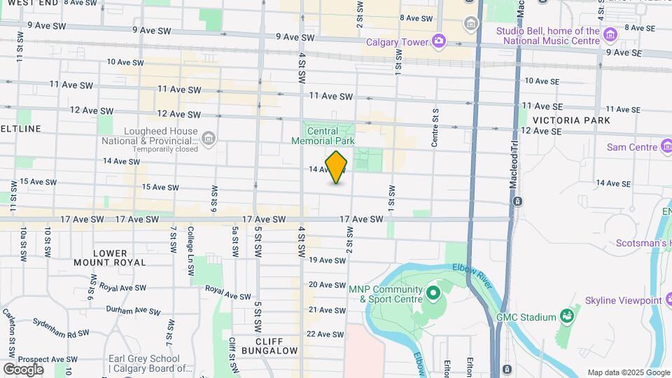 314 15 Ave SW Map and Location Details