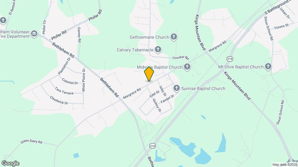 816 Margrace Rd Map and Location Details