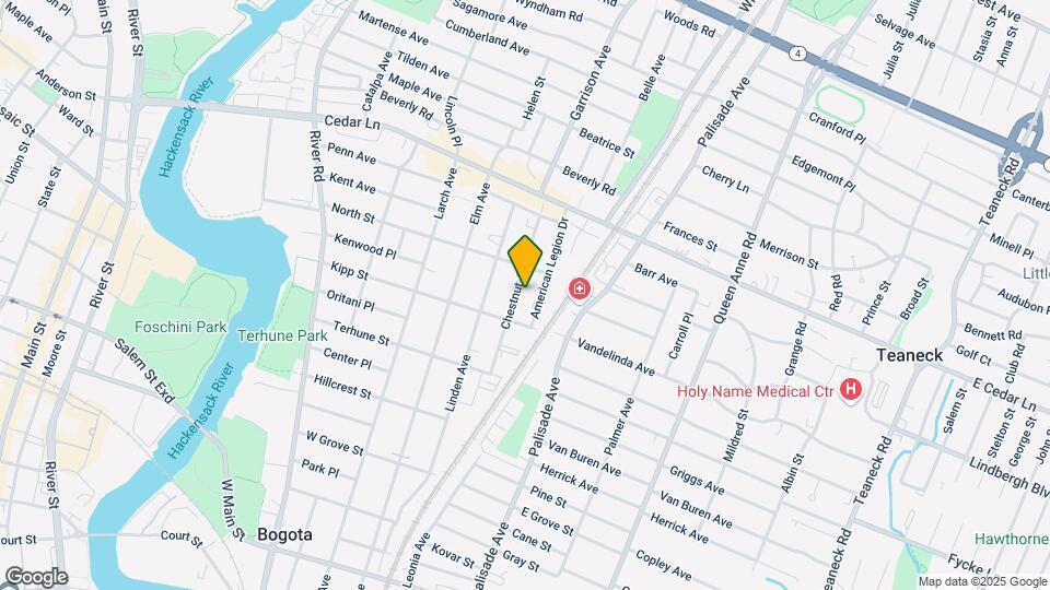 641-653 Chestnut Ave Mapa y Detalles de la Ubicación