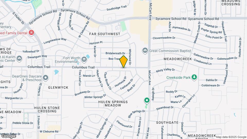 3724 Clear Brook Cir Map and Location Details