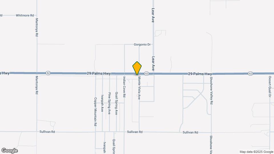 69293-69229 29 Palms Hwy Map and Location Details