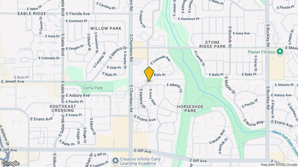 15501 E Jewell Pl Map and Location Details