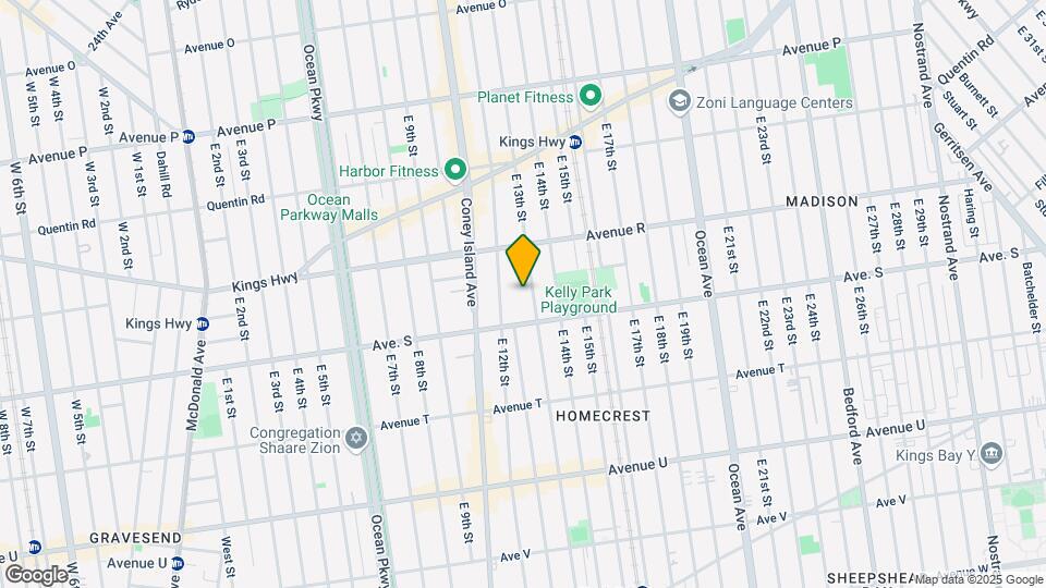 1856 E 13th St Map and Location Details