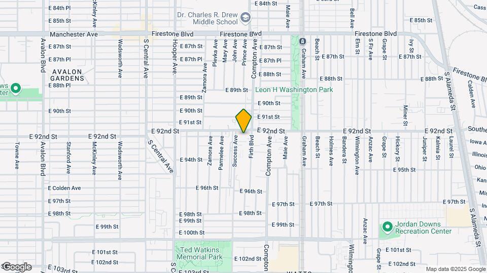 1464 E 92nd St Map and Location Details