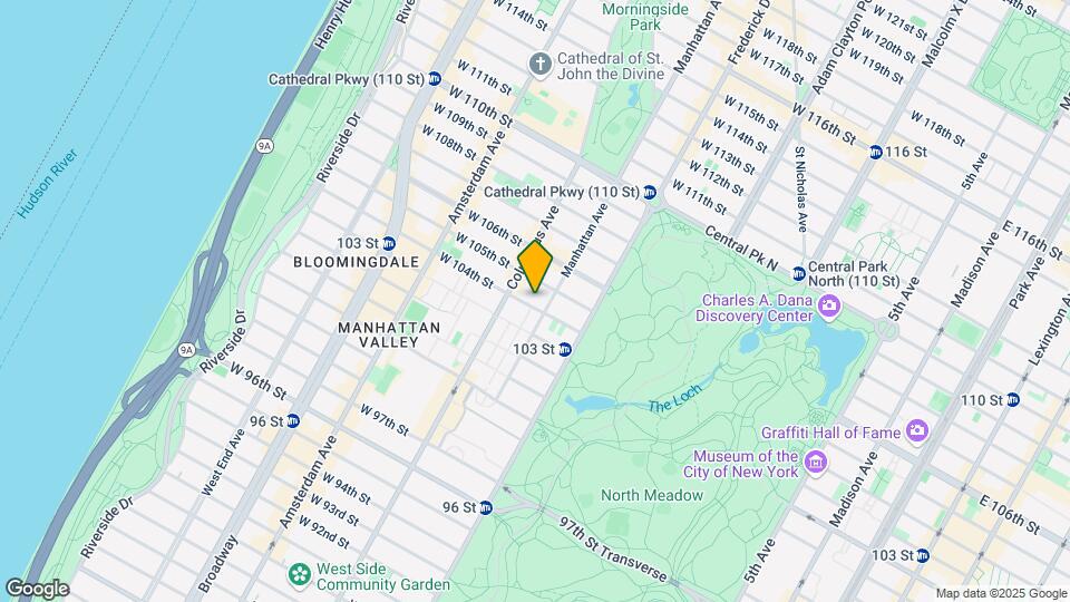 63 W 104th St Map and Location Details