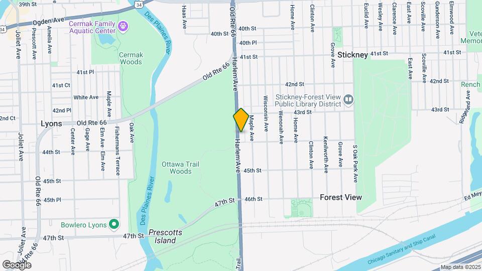 4319 Harlem Ave Map and Location Details