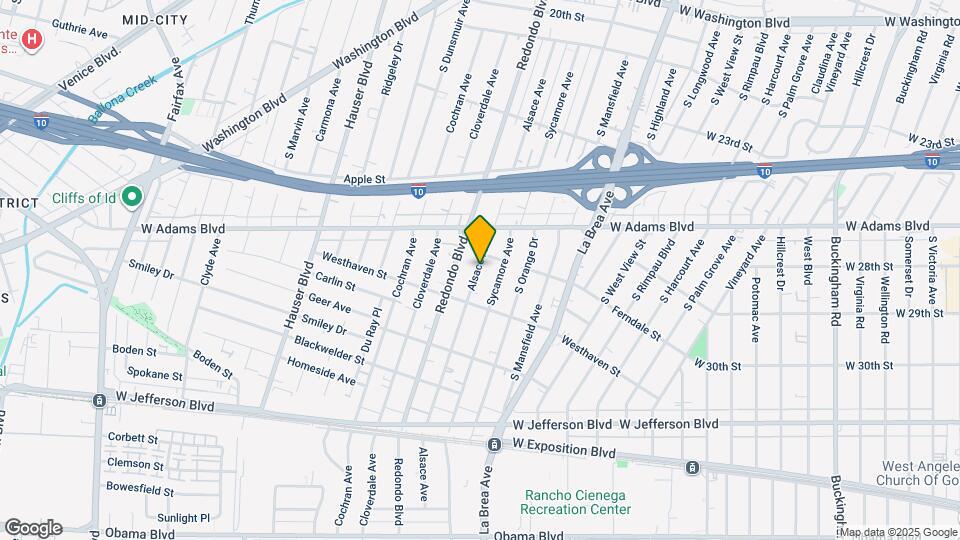 2718 Alsace Ave Map and Location Details