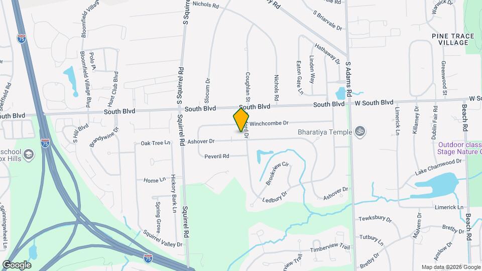 1239 Ashover Dr Mapa y Detalles de la Ubicación