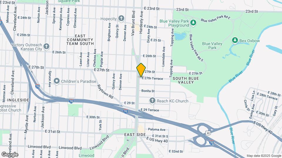 5401 E 27th Ter Map and Location Details