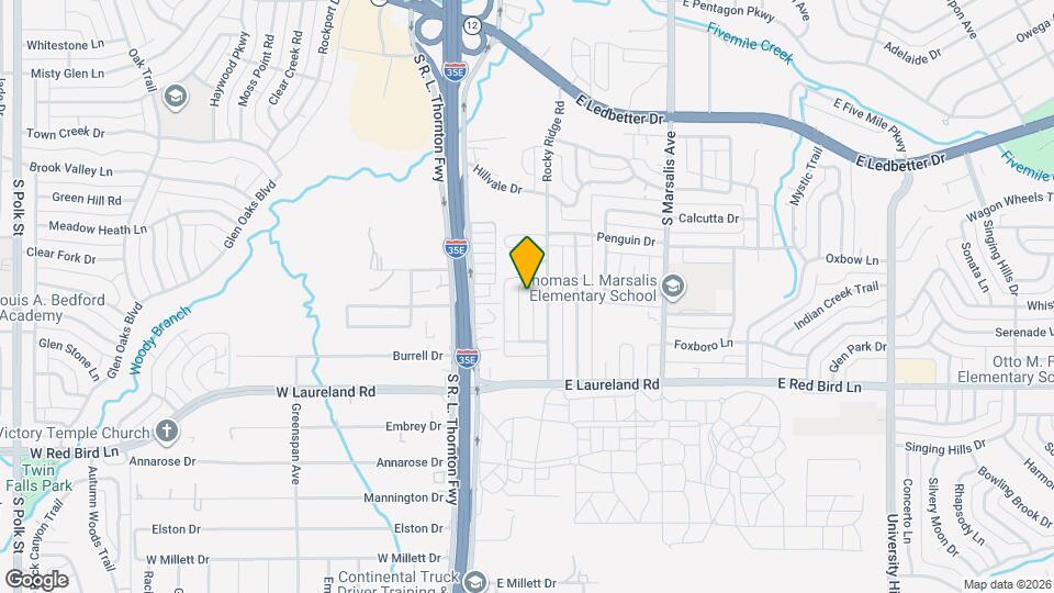 5616 Glen Forest Ln Map and Location Details