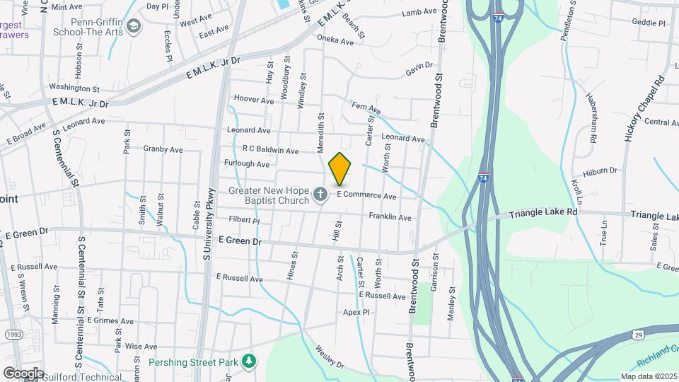 1509 E Commerce Ave Mapa y Detalles de la Ubicación