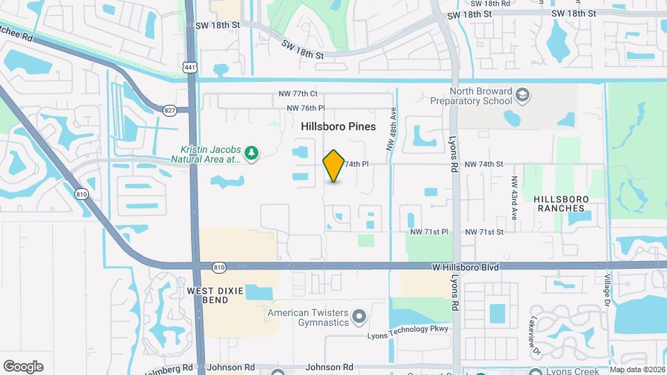7200 NW 51st Terrace Mapa y Detalles de la Ubicación