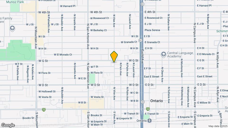 615 N Vine Ave Map and Location Details