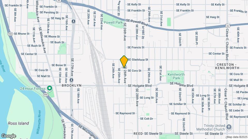2579 SE Cora St Map and Location Details