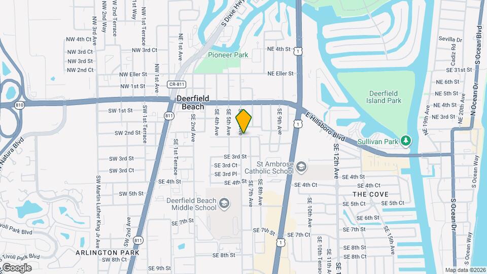 610 SE 2nd St Mapa y Detalles de la Ubicación
