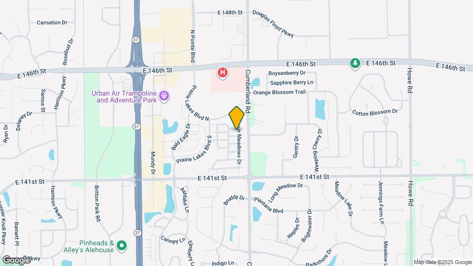 14323 Prairie Meadows Dr Mapa y Detalles de la Ubicación