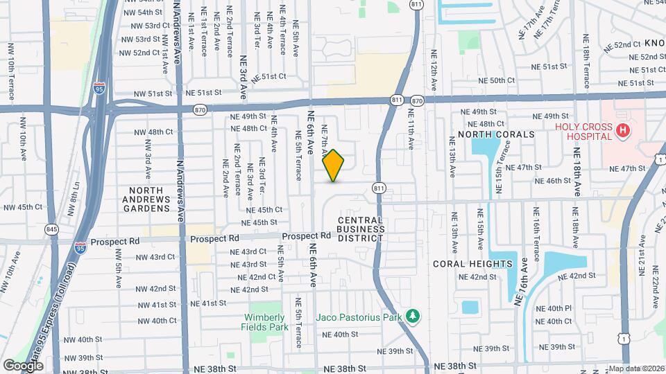 670 NE 46th Ct Map and Location Details