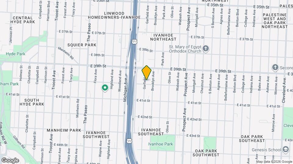 3943 Garfield Ave Mapa y Detalles de la Ubicación