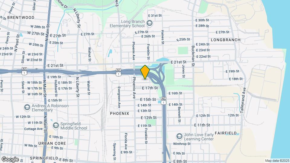 1163 E 18th St Map and Location Details