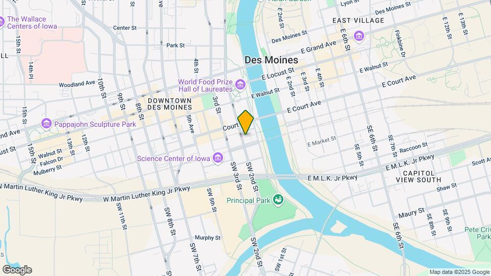 Vine Street Lofts Map and Location Details