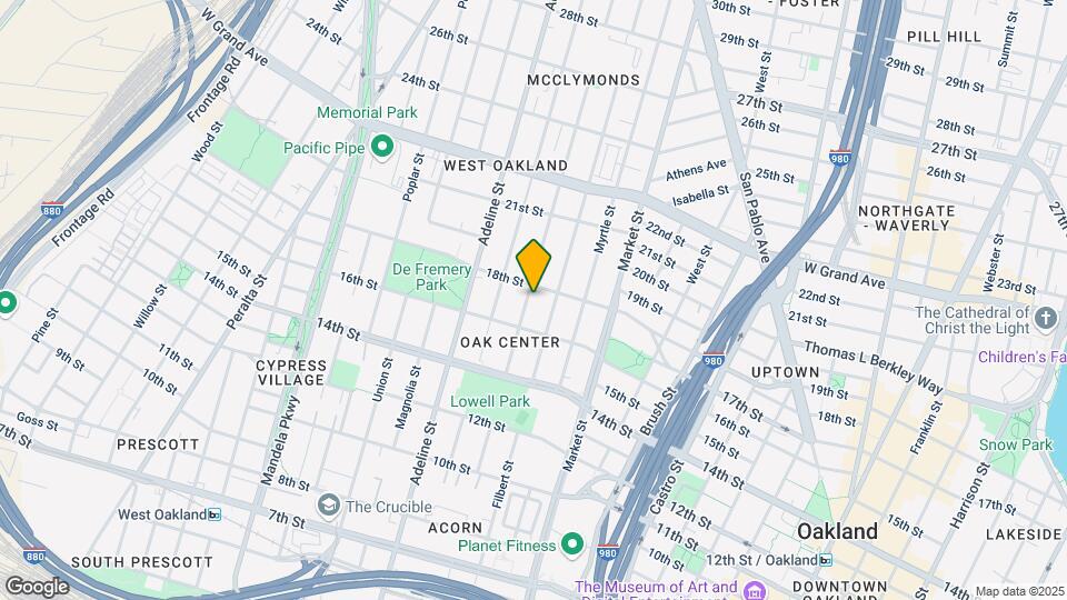 1708 Linden St Map and Location Details