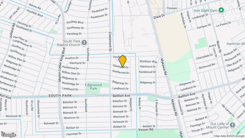 6038 Glenhurst Dr Map and Location Details