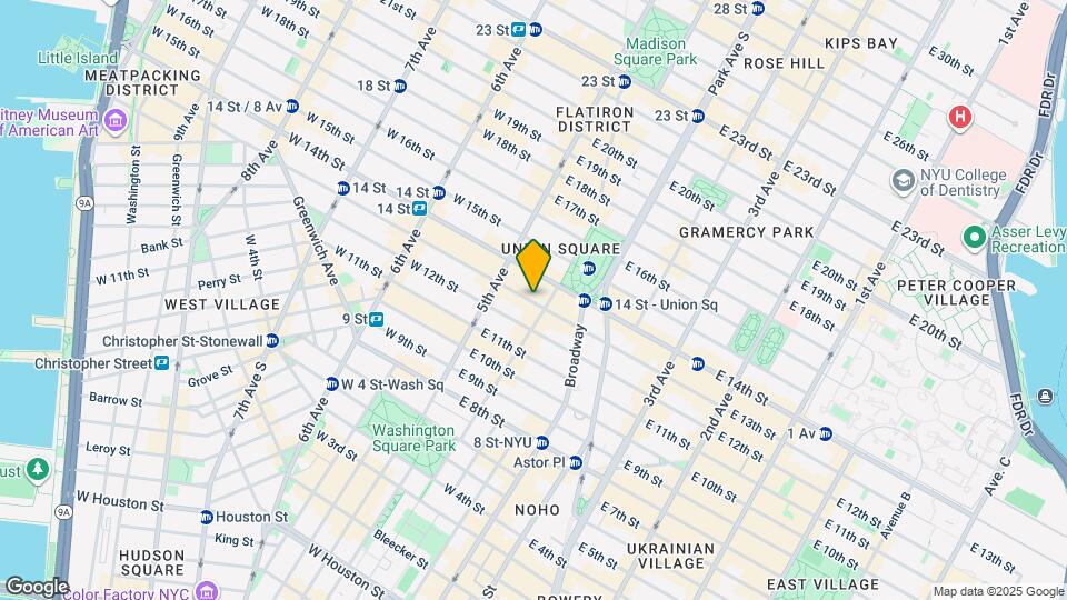27 E 13th St Map and Location Details