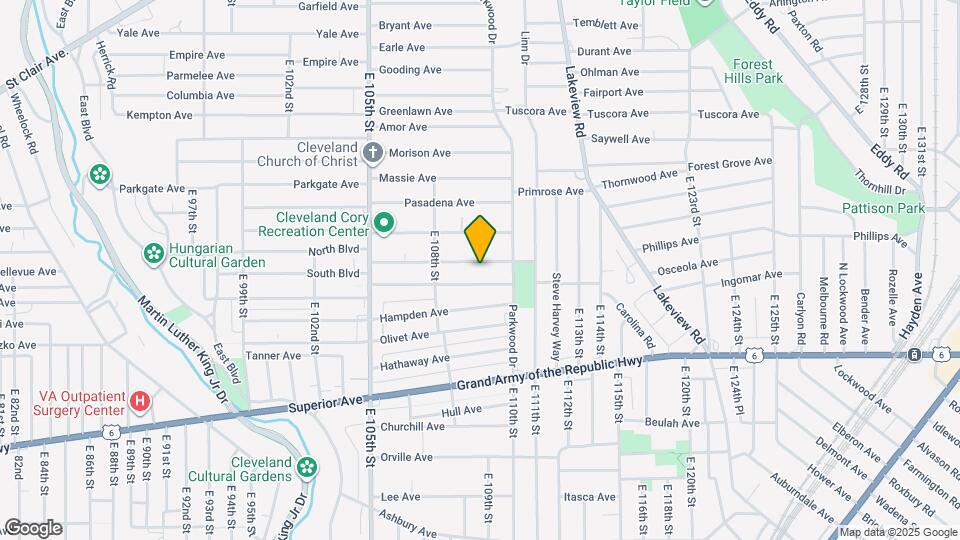 10906 Grantwood Ave Map and Location Details