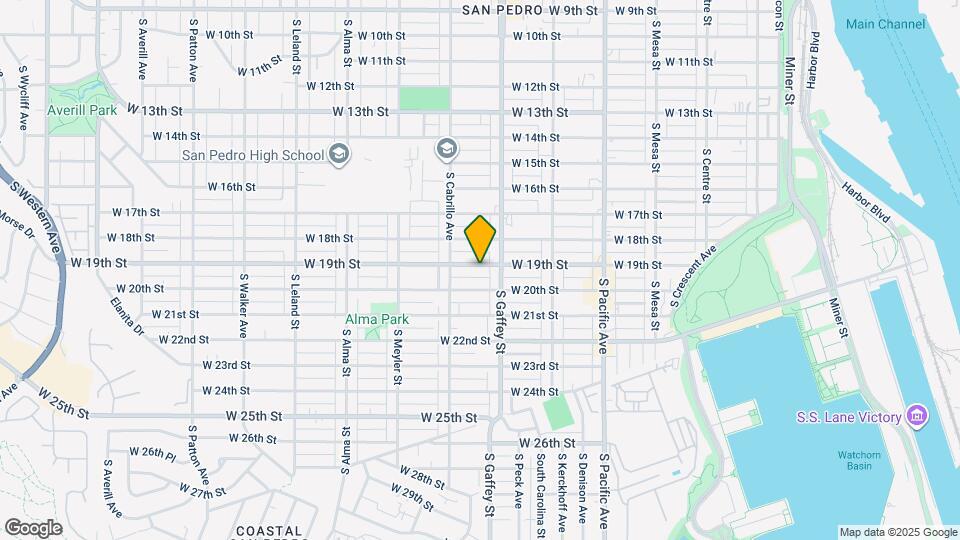 735 W 19th St, Unit 3 Map and Location Details