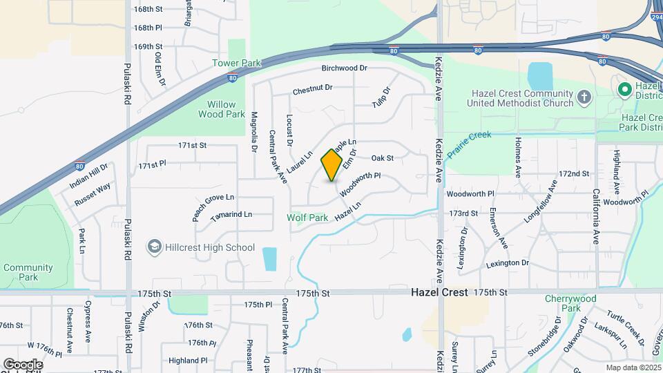 17206 Elm Dr Map and Location Details
