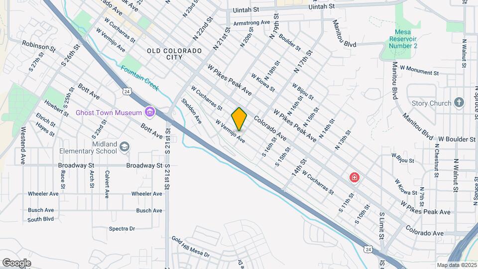 1704 W Vermijo Ave Map and Location Details