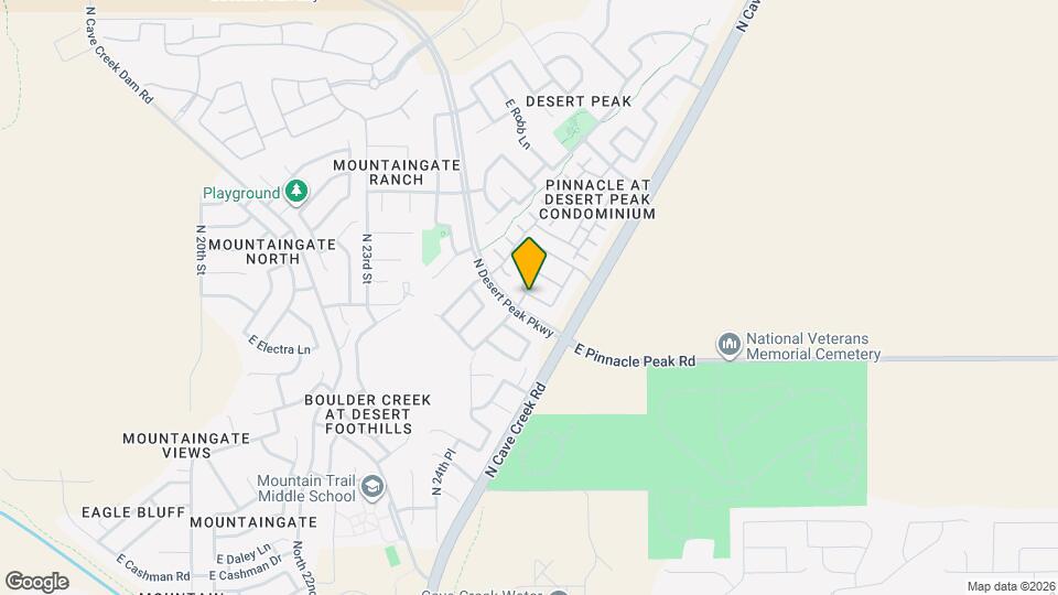 23555 N Desert Peak Pkwy Map and Location Details