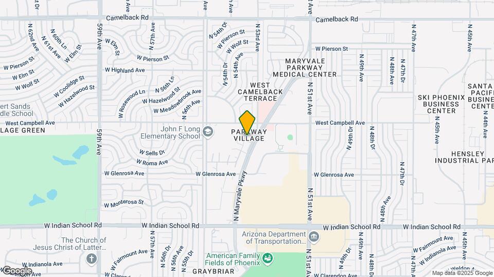 4421 N 53rd Ln Map and Location Details