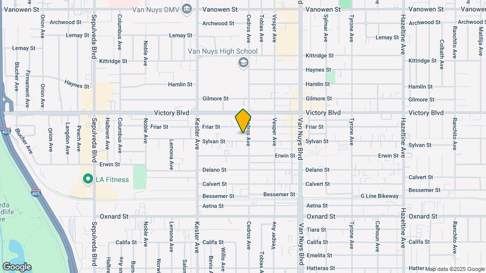 14711 Sylvan St Map and Location Details